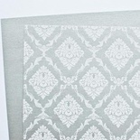 Аркуш дизайнерського паперу з візерунком Розкішно 3, колір Срібло 2, А4