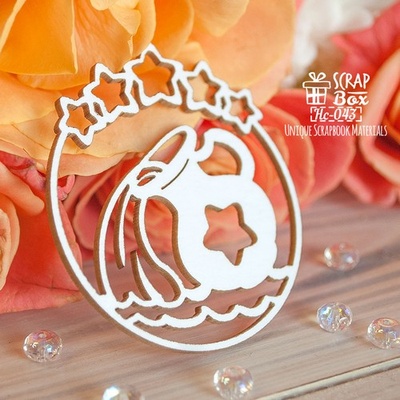 Чипборд ScrapBox - Зодіак Водолей Hc-043