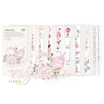 Набір паперу для скрапбукінгу Lemoncraft - Elegance, 15.2х30.5 см, елементи для вирізання