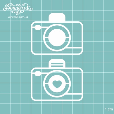 Чипборд від Вензелик - Набір фотоапаратів, розмір: 4x5 cм