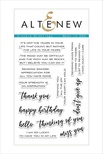 Штампы от Altenew - Sincere Greetings Stamp Set