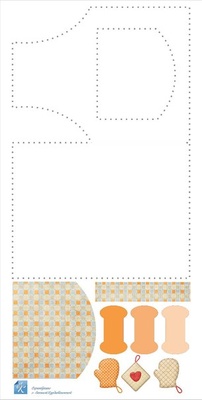 Заготовка для листівки "ФАРТУК", фактура полотна, щільність 200 гр/м