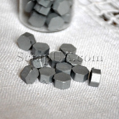 Воск для сургучной печати, цвет серебро, 8х8х4 мм, 1 штука