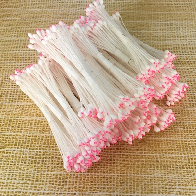 Тайські тичинки, білі - рожеві головки, 46-52 шт.