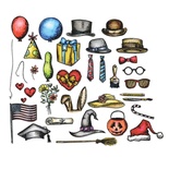 Лезвия Sizzix - Tim Holtz Alterations - Thinlits Die Set - 33 Pack - Bird Things