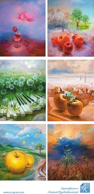 Картинки від Євгенія Курдібановська ТМ - Яблука, 15х30 см