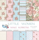 Набір паперу Galeria Papieru - Little Women, 30x30, 12 аркушів