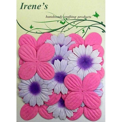 Декоративні квіти різних кольорів, розмір упаковки: 12x16,5см, 20 шт.