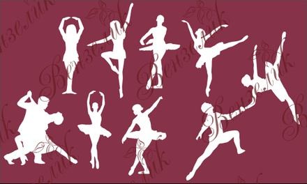 Чипборд от Вензелик - Танец, размер: 120x200 мм, ВЕНЗ-J-005