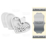 Заготовка для шейкера Hearts-in heart, цвет серебро, ТМ Фабрика Декора