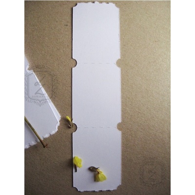 Билетики-заготовки Lesia Zgharda LL014 Белые, 30 штук