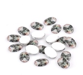 Скляний кабашон "Метелик", 18*13мм, 1 шт.