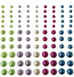 Половинки перлин і кристалів від Color Connection - Enchanted Pearl Gems, 99 шт.