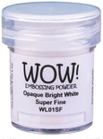 Пудра для эмбоссинга Wow - Opaque Bright White - Super Fine, 15 мл