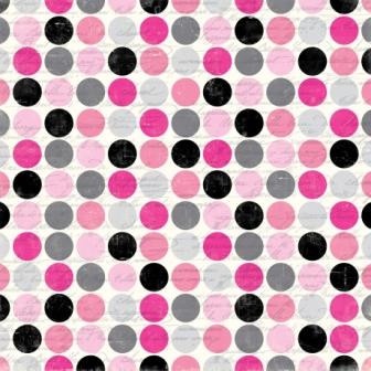 Аркуш двостороннього паперу для скрапбукінгу від Echo Park - Script Polka Dot