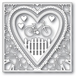 Ножі від Memory Box - Neighborhood Heart Frame craft die