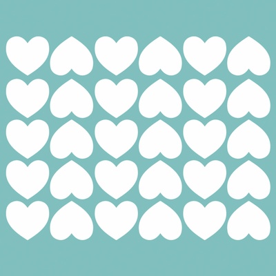 Чипборд від Вензелик - Набір сердечок 04, розмір: 115*145 мм