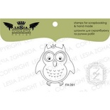 Акриловий штамп Lesia Zgharda FA091 Сова, 3,5*3,8 см