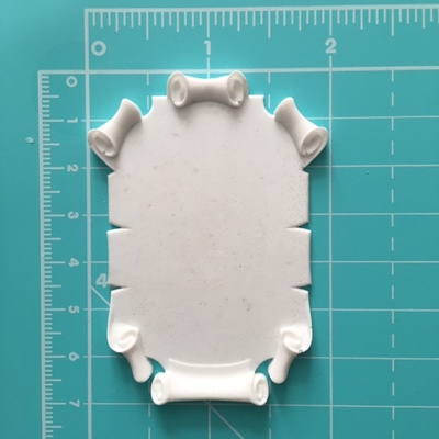 Пластиковое украшение Свиток от Е.В.A, 4,5х6,7см