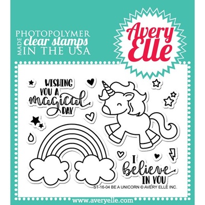 Акриловый штамп Avery Elle - Be A Unicorn Clear Stamps