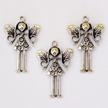 Металева прикраса "Феєчка", 35x24 мм, 1 шт.