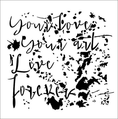 Маска 13arts - Your art. - Secret letters by Aida Domisiewicz, 15x15см