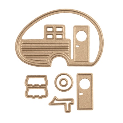 Ножі від Spellbinders - Die D-Lites Build a Camper Etched Dies 