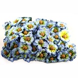 Ромашки, блакитний колір, 6 шт.