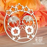 Чипборд ScrapBox - Зодіак Близнюки Hc-041