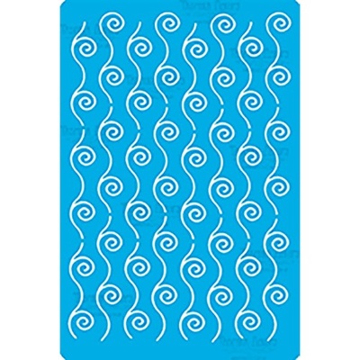 Трафарет - Фабрика Декору - Завитки бордюр, 15см20см