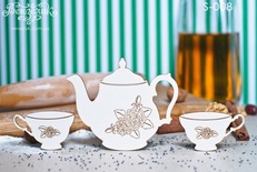 Чайний набір, розмір: 0,07 х 0,144 см