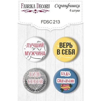Набір скрап-фішок ТМ Фабрика Декору з 4 шт. №213