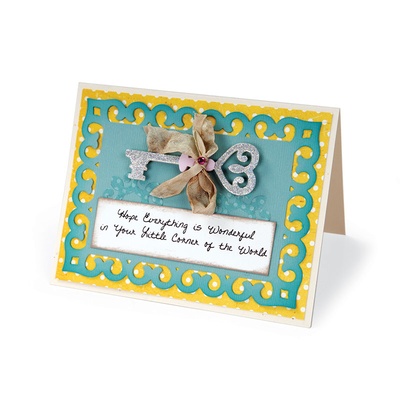 Ніж для вирубки Sizzix - Thinlits Die Set 4PK - 4PK, Label, Medallion & Key, 4 шт.