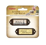 Набор украшений с металлическими рамочками "Вокруг Света"