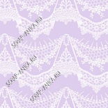 Скрап-папір для форзаців колекція 14_25., Мереживо з підвісками біле на бузковому, односторонній, 20x29 см