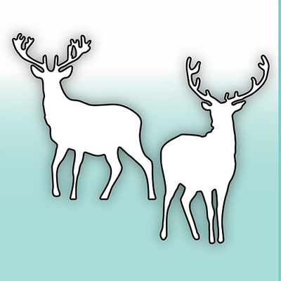 Нож для вырубки от  MiMiCut -  Страна оленья, 36 x 62 мм, 47 x 55 мм