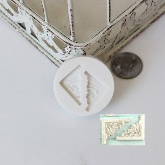 Силиконовая форма (молд) - Уголки (2 шт.), размер: 20х20 мм