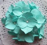 Гортензії з фоамірану, діаметр 35 мм, колір м'ятний, 5шт.