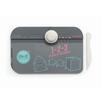 Дошка 1-2-3 Punch Board, We R Memory Keepers, 662530, колір білий (конверти, коробочки, бантики)