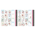 Набір смужок з картинками для декорування Peony garden garden 5 бл. 5x30,5см, ТМ Фабрика Декору