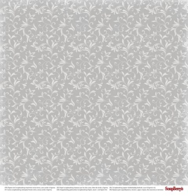 Бумага для скрапбукинга от Scrapberry's - Зимняя сказка - Северный олень, 30,5х30,5 см, 190 гр/м, двусторонняя, 1 лист