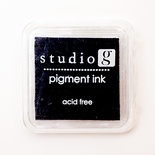 Штемпельна подушка Black, Studio G, чорна, 5x5см