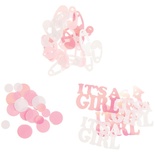 Набор для декорирования от Darice - пайетки и конфетти - Confetti Pink Baby Shower/Girl