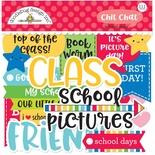 Висічки від Doodlebug - Odds & Ends Chit Chat Die - Cuts - School 111 шт.