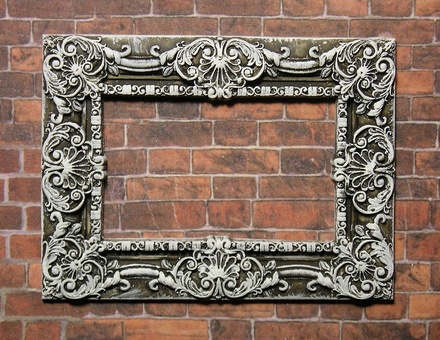 Гіпсова рамка від E.B.А - Прямокутна, з патинуванням, 7.х5.3 см