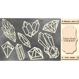 Набір чіпбордів Кристали 592, колір молочний, ТМ Фабрика Декору