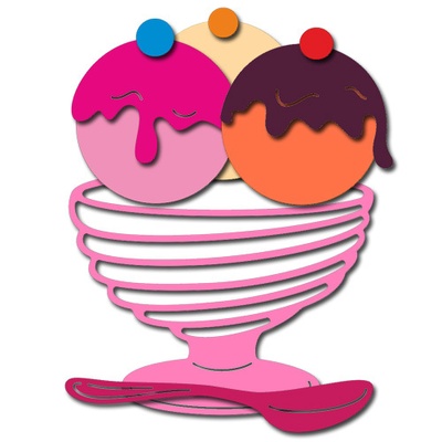 Ніж для вирубки Crafty Ann - Ice Cream Set