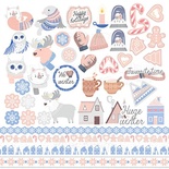 Аркуш з картинками для вирізання Huge Winter, ТМ Фабрика Декору