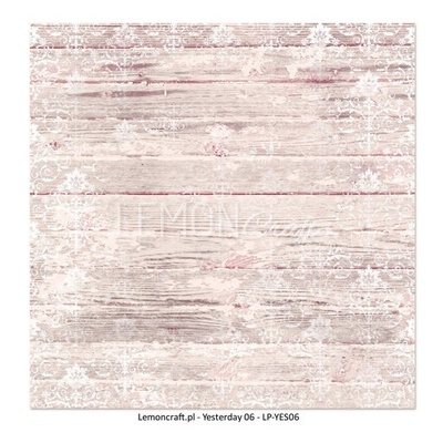 Аркуш двостороннього паперу для скрапбукінгу від LemonCraft - Yesterday 06