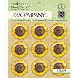 Наліпки від K&Company - Tim Coffey Foliage - Sunflowers Clearly Yours